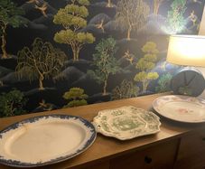 Three old serving platters
