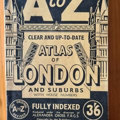 Geographers A To Z Clear And Up To Date Atlas Of London And Suburbs. Fully Indexed.