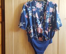 Navy Floral Bodysuit
