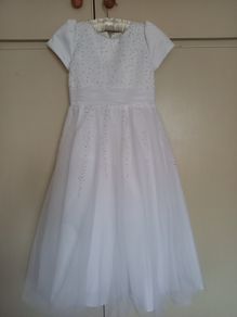 Communion dress, size 7-9 yrs