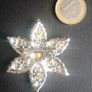 Vintage silver tone floral brooch 19.7g Image 3