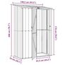 Garden Sheds Anthracite 140.5 x 74 x 200 cm Metal Image 4