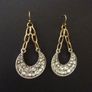 Art Deco Vintage Style Crystal Statement Drop Earrings Image 3