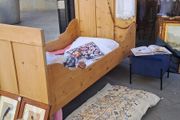 2 X French Antique SLEIGH  Pine Beds