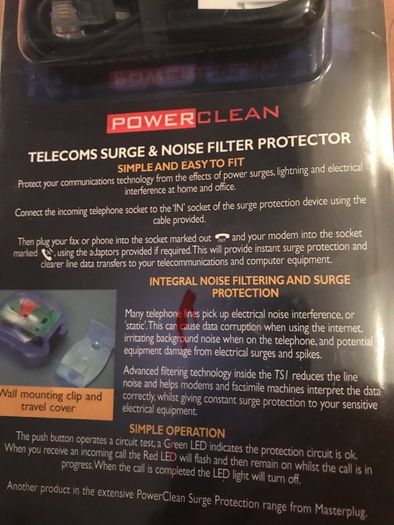 Landline Phone RJ-11 Surge Protector