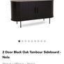 Side board cabinet black oak Image 8