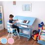 Adjustable Height Children's Desk with Roll Containers Desk Tilt Image 2