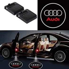 2pcs Led Car Door Lights For Audi A3 A4 B5 B6 B7 B8 A5 C5 A6 C6 C7 A7 A8 Q3 Q5 Q7 A1 S3 S4 S5 S6 S7 Rs Tt Courtesy Welcome Lamps