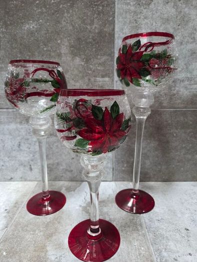 Christmas candlelight glasses