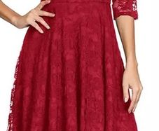 red lace dress