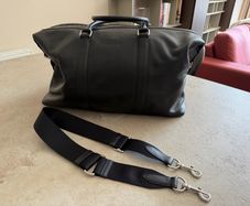 Coach full grain leather duffle bag