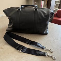 Coach full grain leather duffle bag