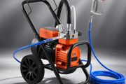 Airless Paint Sprayer 2000W 3300 PSI Heavy Duty Electric Paint Spray Machine with Trolley &amp; 10m Hose