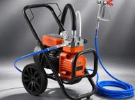 main image for ad Airless Paint Sprayer 2000W 3300 PSI Heavy Duty Electric Paint Spray Machine with Trolley &amp; 10m Hose