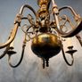 Very Good Antique Eight Branch Flemish Chandelier. Image 3