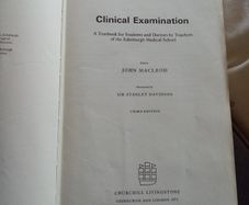 Vintage Clinical Examination Book