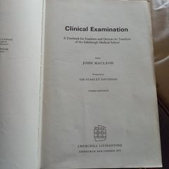 Vintage Clinical Examination Book