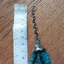 Twisted turquoise beaded necklace Image 5