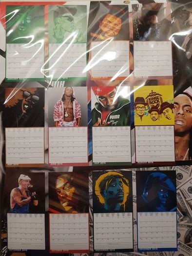 Hip Hop Legends Calender