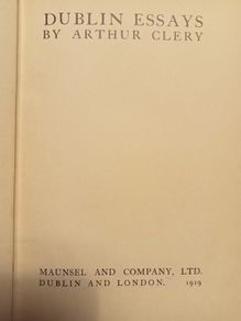 Dublin Essays by Arthur Cleary