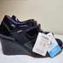 GallagHan model Claudia wedge ankle navy shoes RRP 145 euro size UK 3.5 EU 36 new & boxed SALE Image 5