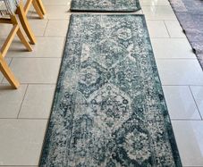 2 Ikea Vonsbak rugs teal