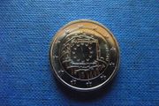 2015 Latvian UNC 2 Euro coin 30 Years of the EU Flag