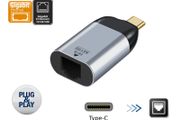 USB-C Compact External Gigabit (1000Mbps) Ethernet/Network Card Adapter Gold-Plated/Aluminum-Alloy Adapter (Brand New/Warranty)