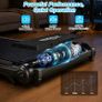 6 in 1 Treadmill with 3 percent to15 percent Incline, Under Desk Walking Pad, 1 12 km h HP Motor 8 Point Shock Absorption, 15 cm Adjustable Handlebar, LED Display, Remote Control, 130 kg Max Image 6