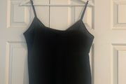 Black V Neck Crop Top