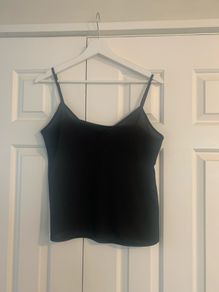 Black V Neck Crop Top