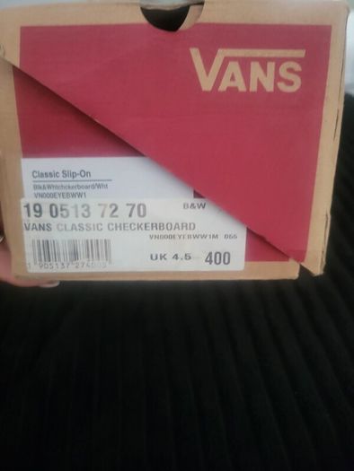 van shoe worn once size 4.5uk