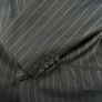 Samuel Windsor Mens Pinstripe Wool Suit 40R W36 Navy Stripe Classic Fit Image 2
