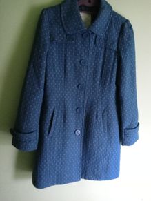 White staff wool coat