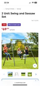 Swing set with glider