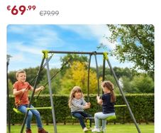 Swing set with glider