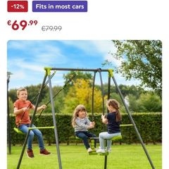 Swing set with glider