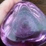 Purple pink irregular shape glass pebble Paper weight Image 7