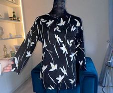 Black Floral Top from Debenhams. Size UK 14 / EU 42