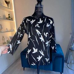 Black Floral Top from Debenhams. Size UK 14 / EU 42