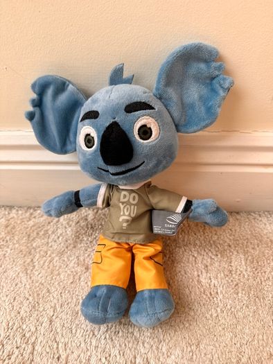 Sandaya Blue Koala Plush approx. 25 cm. Head a bit loose used Please see photos