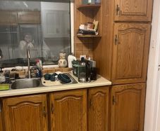 Solid oak kitchen cabinet doors and drawers