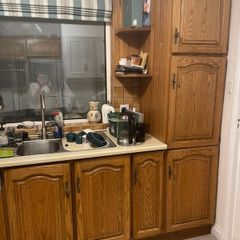 Solid oak kitchen cabinet doors and drawers