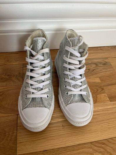 Silver Chuck Taylor Silver Boots