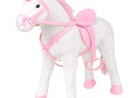 main image for ad Standing Plush Toy Unicorn White and Pink XXL