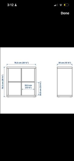 ikea kallax 4 unit storage