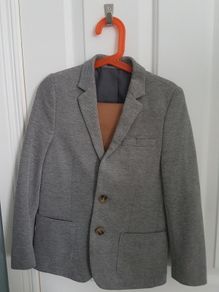 Boys grey blazer and chino set age 7/8