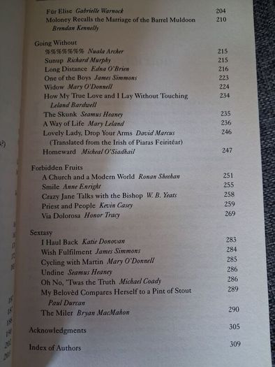 The Irish Eros / Ishish Short Stories & Poems on Sexual Themes / David Marcus / 1996