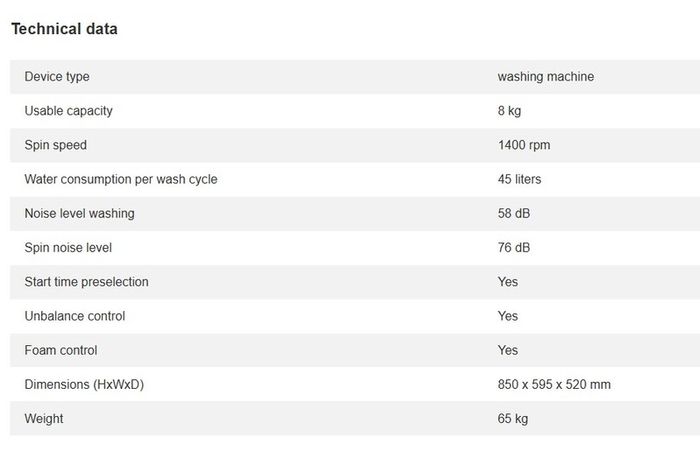 German Washing Machine 8kg New Only 235 Euro