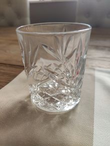 Crystal whiskey tumblers